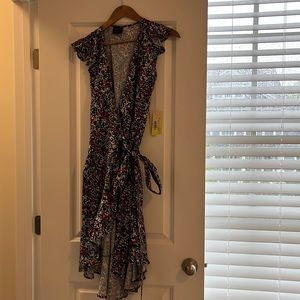 Summersalt wrap tie colorful dress